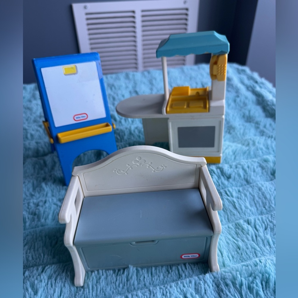 Vintage Little Tikes playhouse toys set of 3